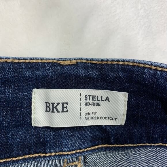 BKE Stella Jeans Mid-Rise Women 26 Slim Fit Tailored Bootcut Western Y2K Stretch - Picture 6 of 14